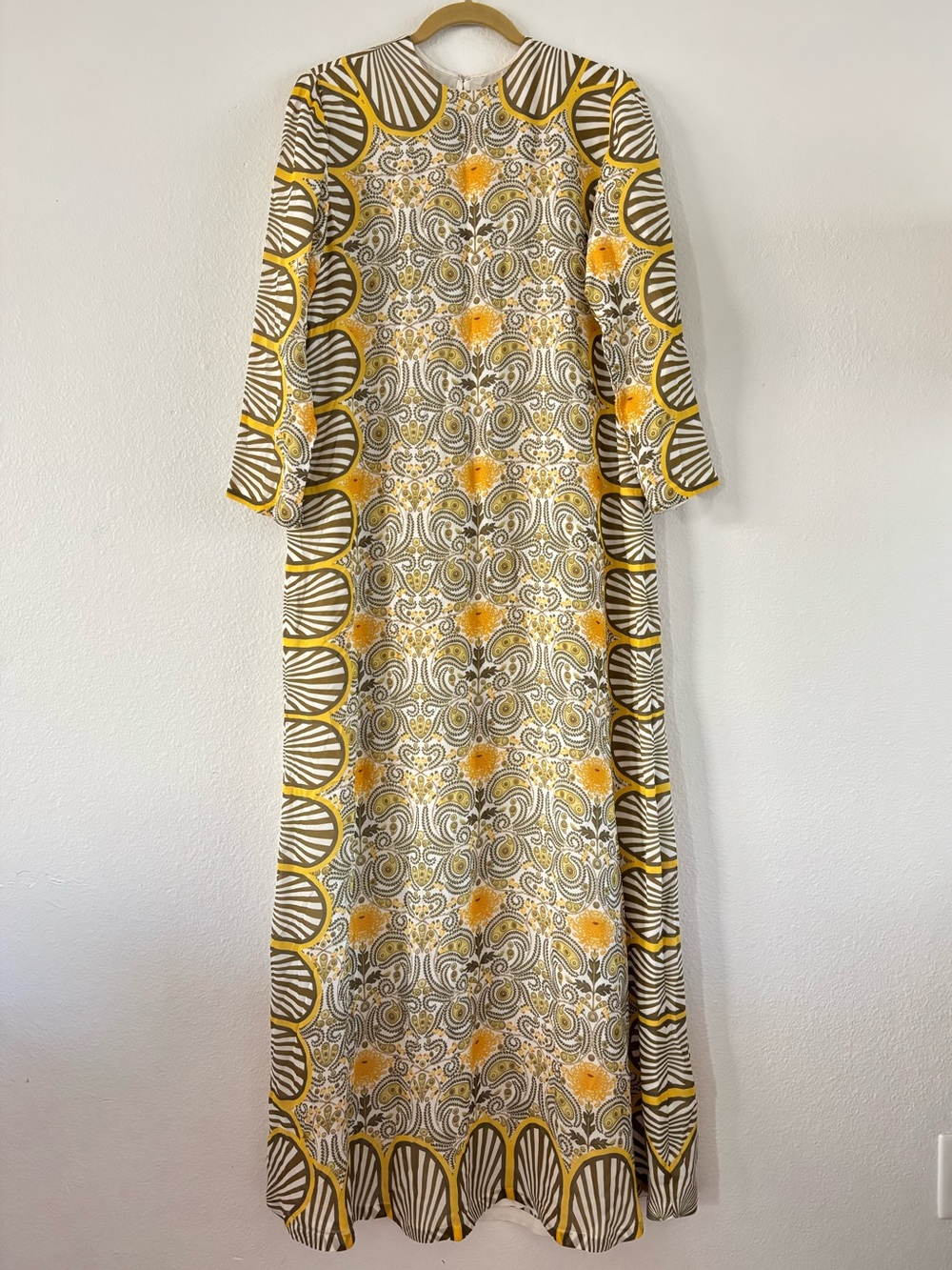 PALLAVI PURI Luxury Designer Printed Maxi Kaftan Dress Size M
